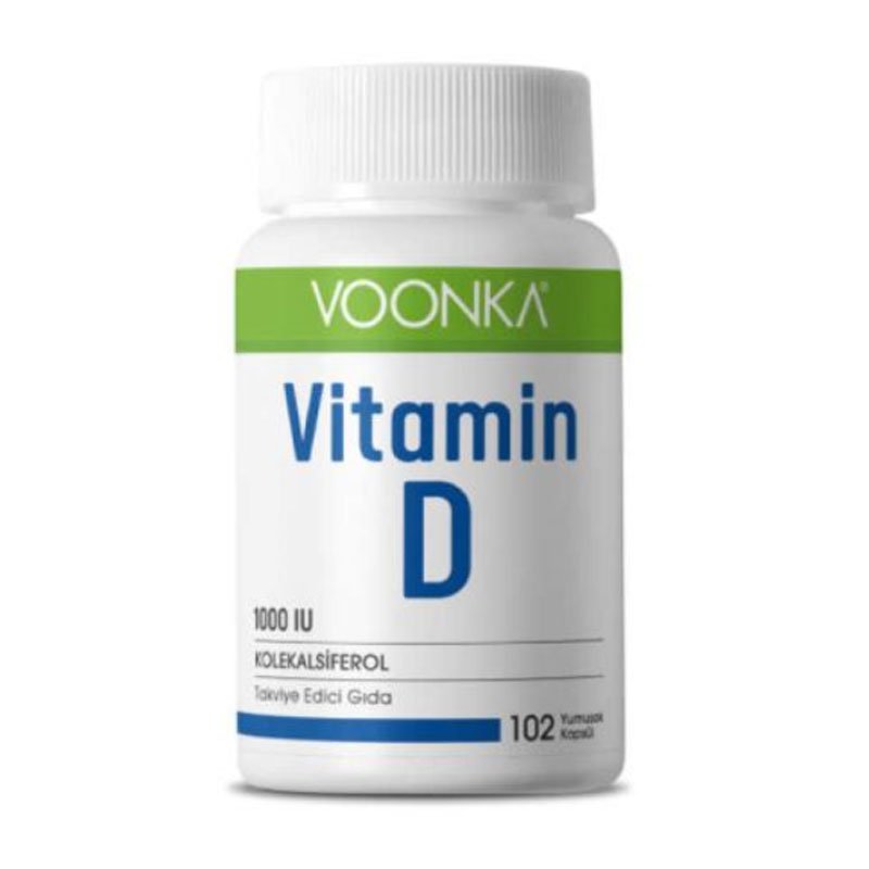 Vitamin D İçeren Takviye Edici Gıda 102 Yumuşak Kapsül Voonka Vitamin & Multivitaminler 8680807008359